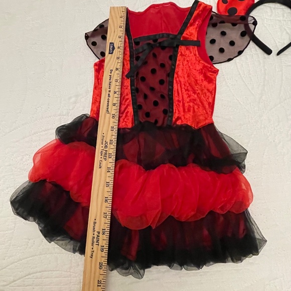 Lady Bug Costume with wings & head piece - Picture 5 of 6